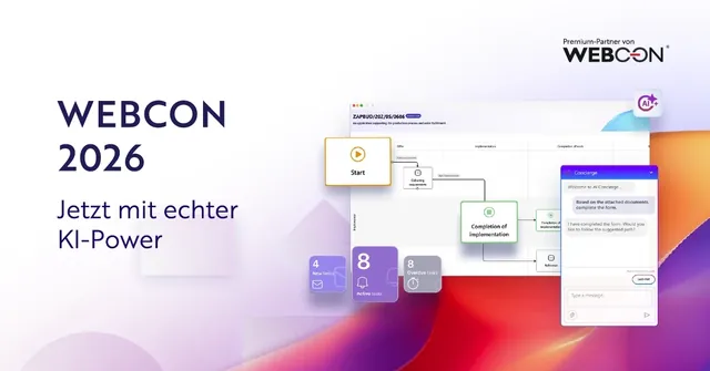 Titelmotiv: WEBCON 2026 – Als Premium-Partner führen wir Sie durch die außergewöhnliche Plattformversion