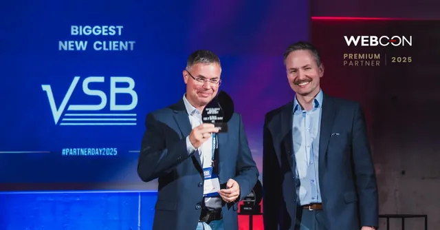 Titelmotiv: Als smoodi / VSB sind wir wieder WEBCON Premium Partner – zum sechsten Mal in Folge